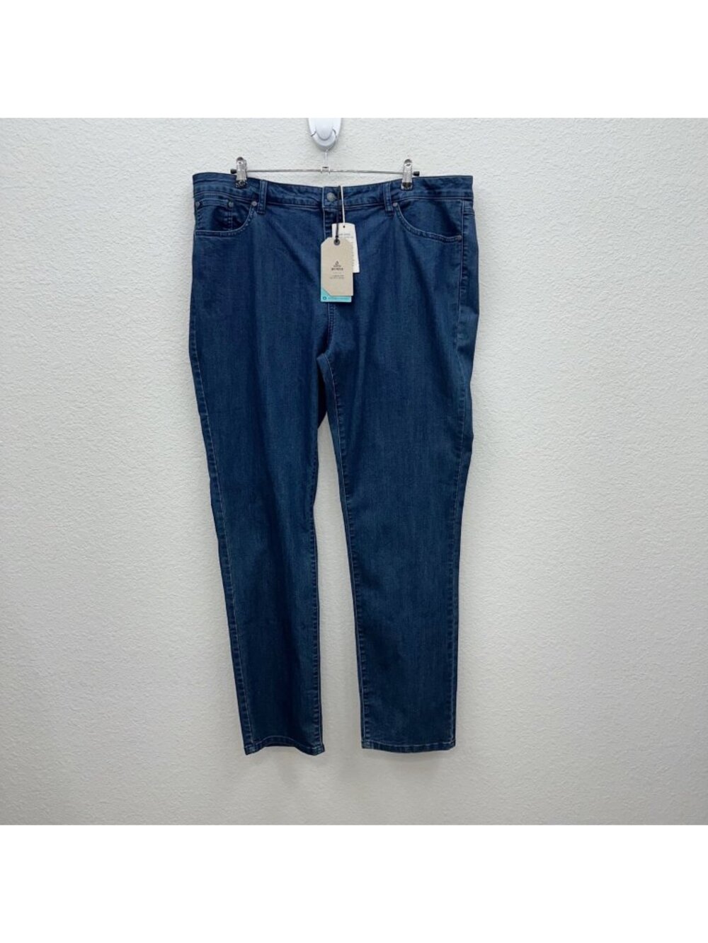 Prana Kayla Jean Plus Regular Inseam Skinny Leg Dark Wash Womens Size 20W NEW
